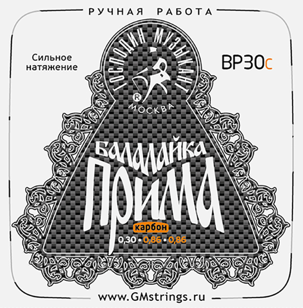 ГОСПОДИН МУЗЫКАНТ BP30C PROFI Струны для балалайки прима