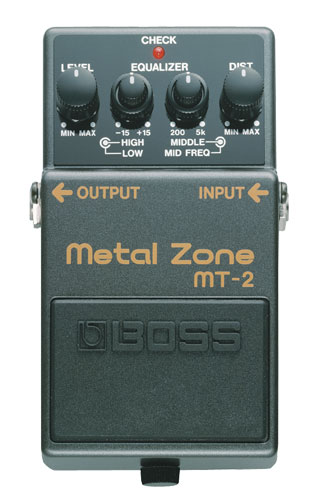 BOSS MT-2 METAL ZONE Гитарная педаль дисторшн ,эквалайзер