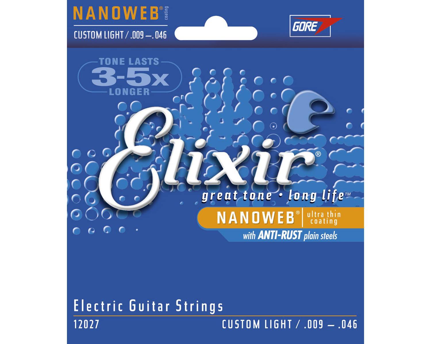 ELIXIR 12027 NANOWEB Струны для электрогитары 9-46
