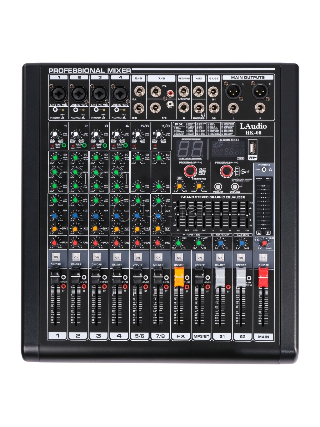 LAUDIO HK-8 Аналоговый микшерный пульт