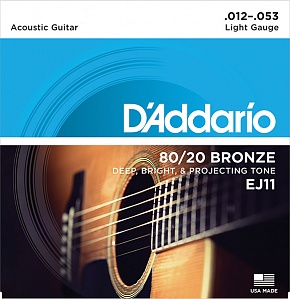 D`ADDARIO EJ11 Струны для акустической гитары 12-53