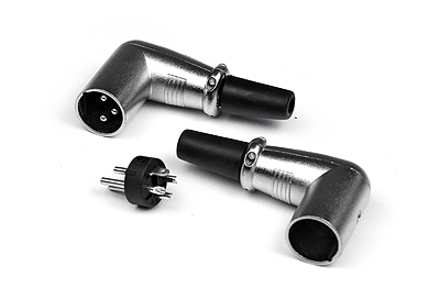 INVOTONE XLR3M200C Кабельный разъем XLR папа угловой