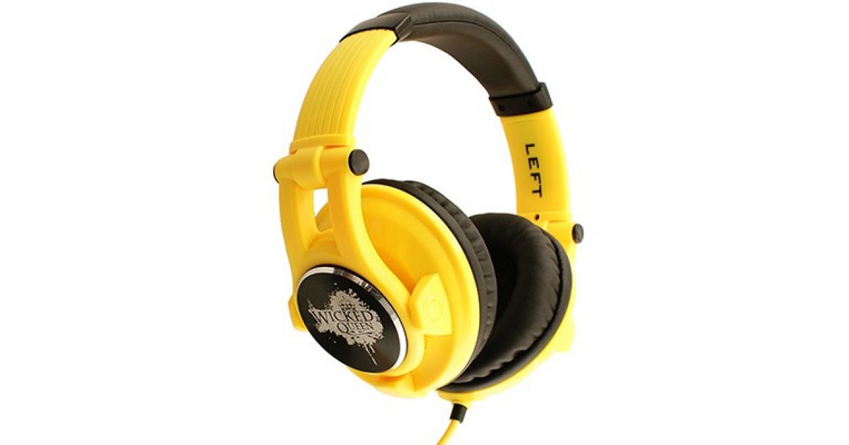 FISCHER AUDIO WICKED-QUEEN-YELLOW GALAXY DJ-наушники