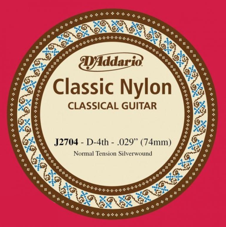 D'ADDARIO J2704 CLASSICAL Струна гитарная №4 нейлон