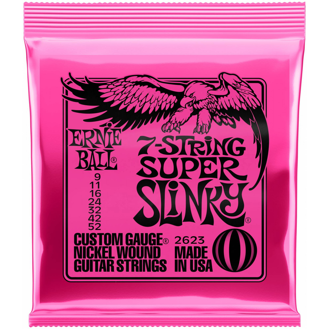 ERNIE BALL 2623 Струны для 7-струнной электрогитары 9-52