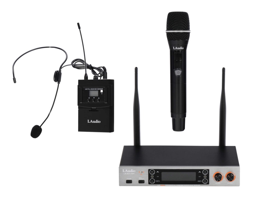LAUDIO LS-201-MH Беспроводная микрофонная система, ручной и головной микрофон