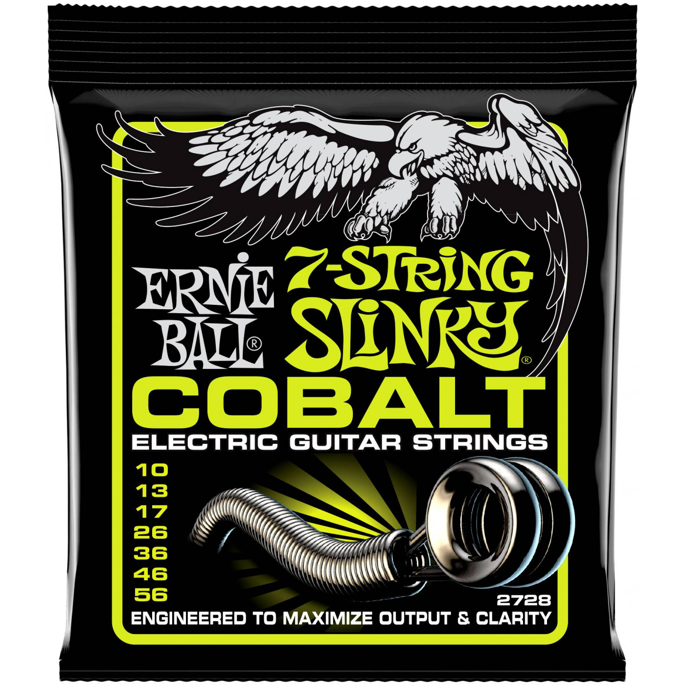 ERNIE BALL 2728 Струны для 7-струнной электрогитары 10-56