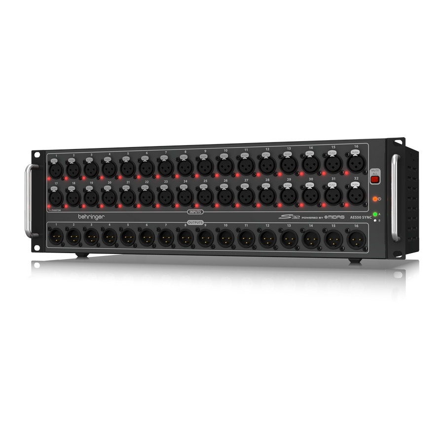 BEHRINGER S32 Коммутационный блок