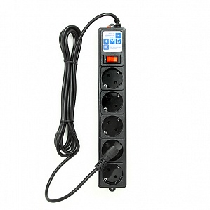 POWER CUBE SPG-B-6-BLACK Фильтр-удлинитель 1.9м 