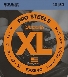 D`ADDARIO EPS540 XL PRO STEEL Струны для электрогитары 10-52
