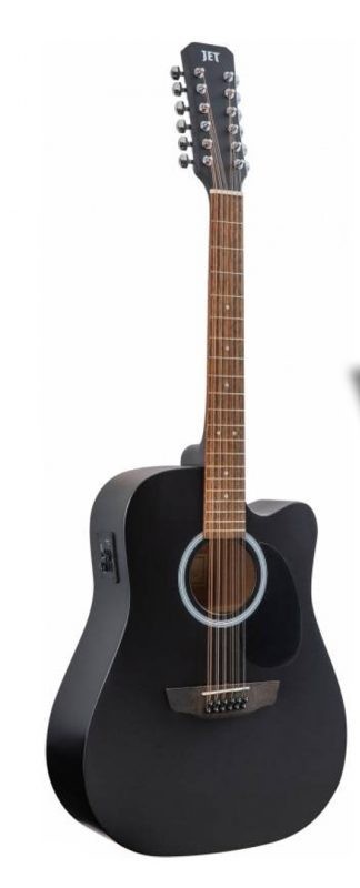 JET JDEC-255/12 BKS Электроакустическая гитара 12- струнная