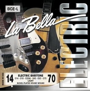 LA BELLA BGE-L Струны для электрогитары баритон 14-70